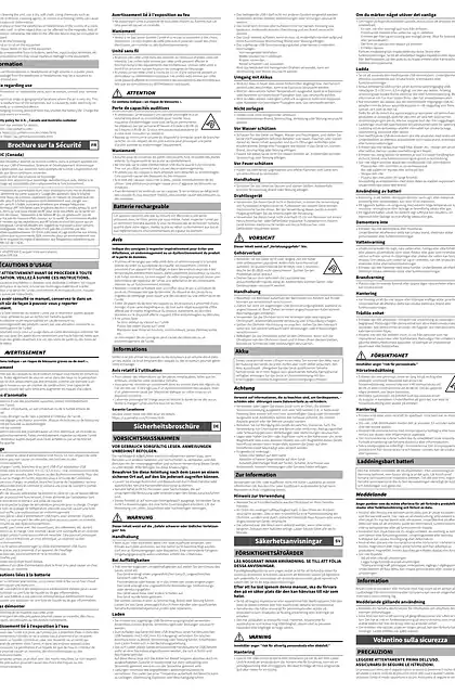yamaha雅马哈EP-E50A Safety Brochure